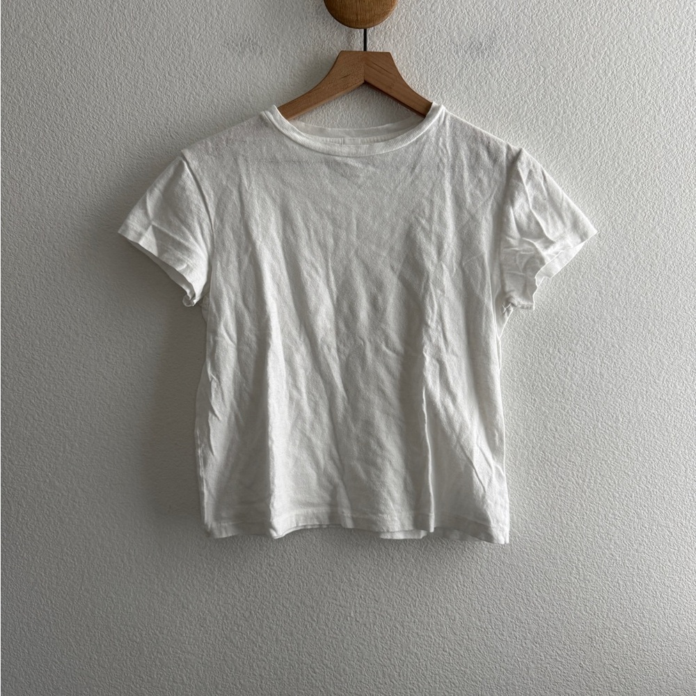 Re/Done White Short Sleeve Tee